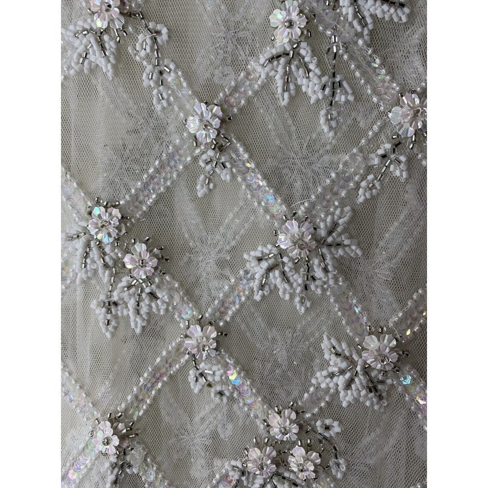 BHLDN Moyna Embellished Bridal Holland Topper Top Tank Great Layering Size M - Picture 7 of 8